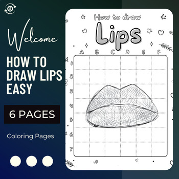How to draw lips easy step by step drawing activities summer time