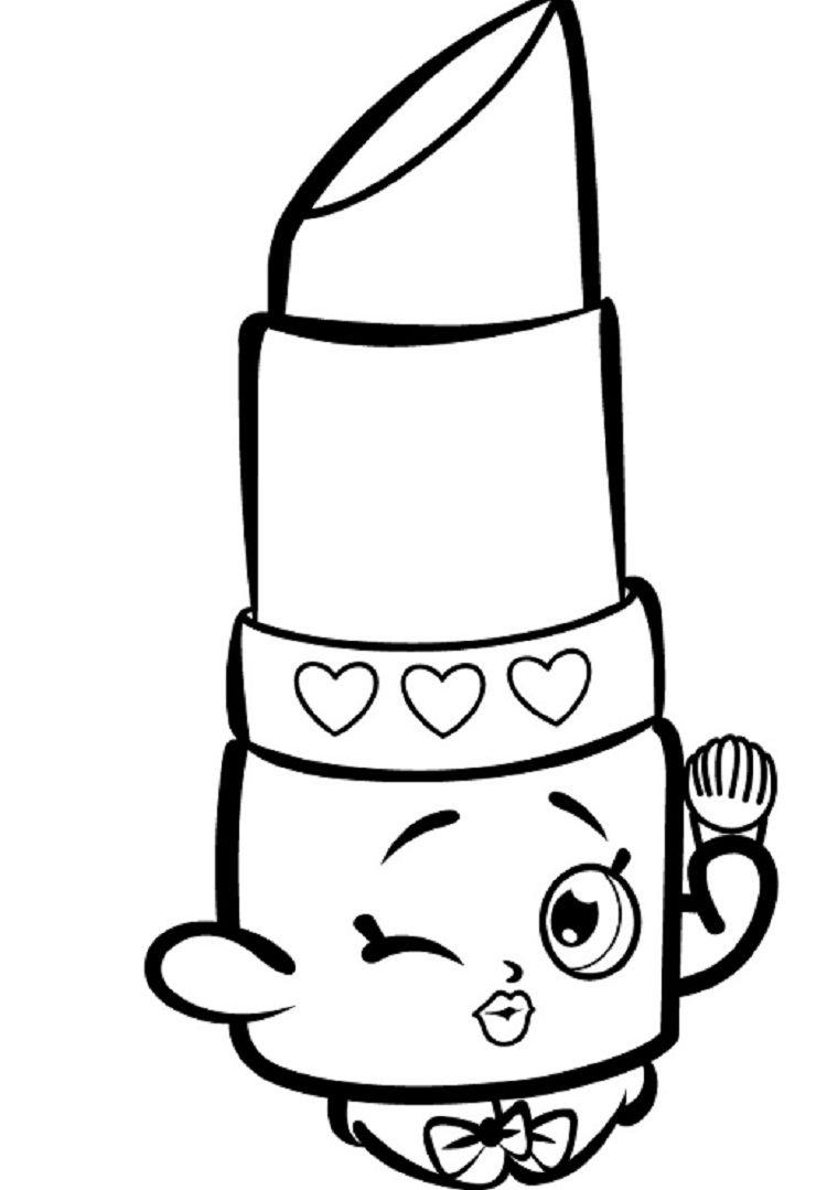 Shopkins coloring pages lipstick check more at httpcoloringareasâ shopkins coloring pages free printable shopkin coloring pages cupcake coloring pages