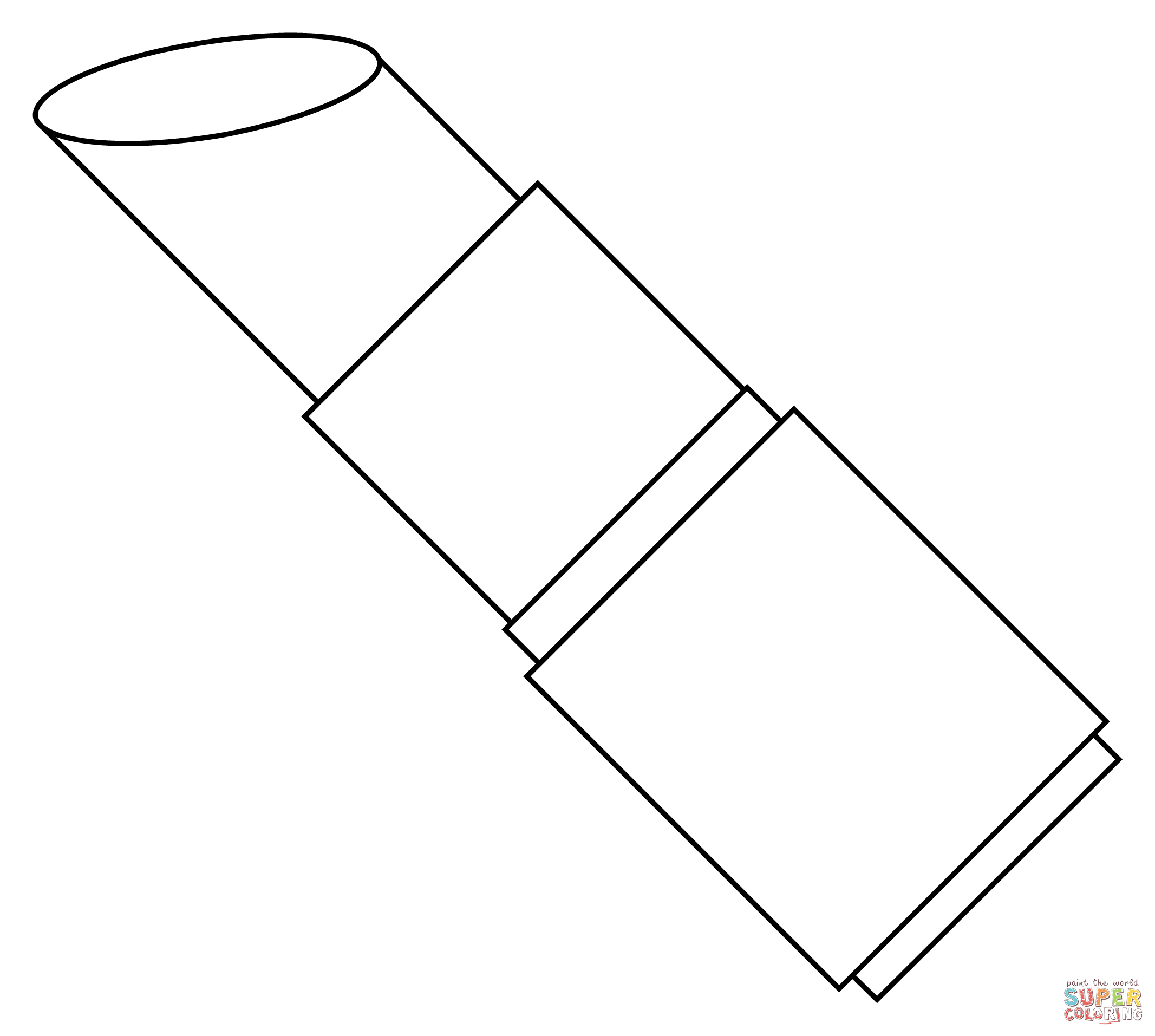 Lipstick coloring page free printable coloring pages