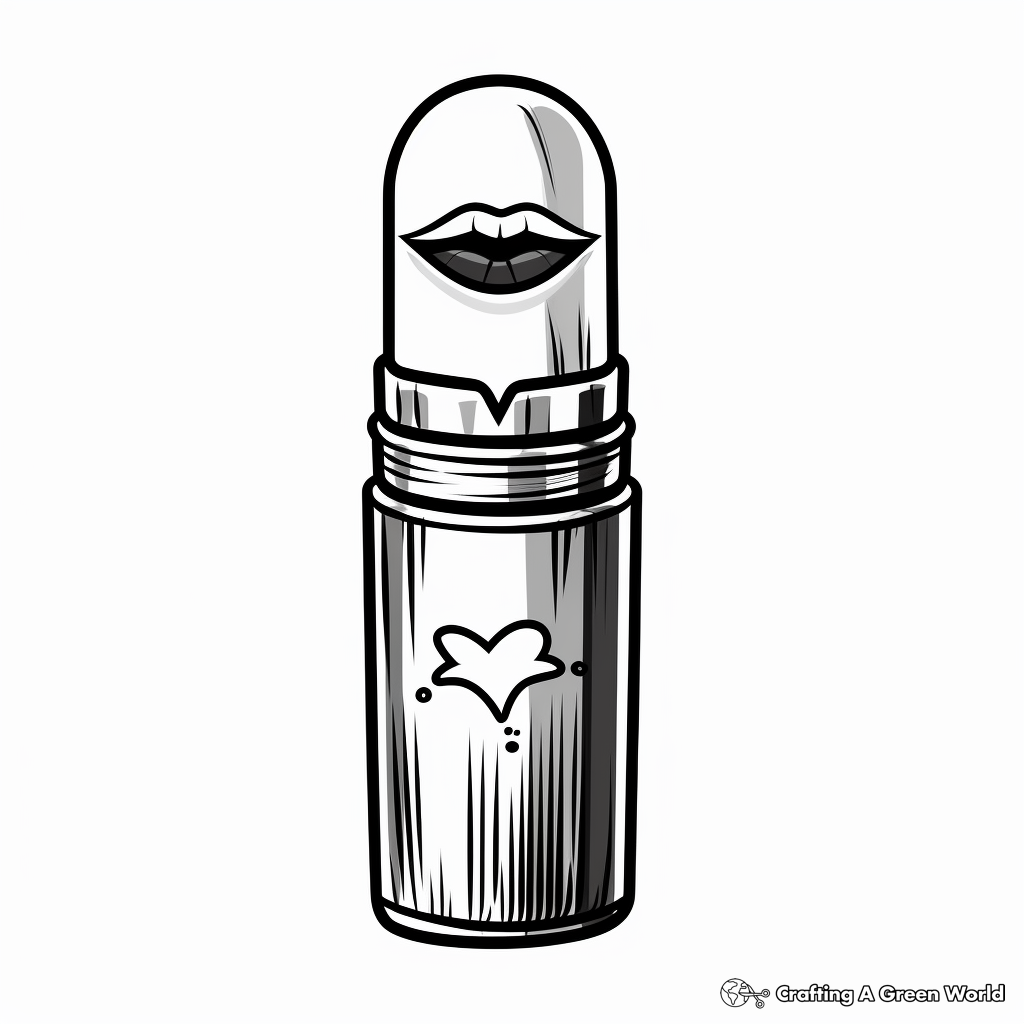 Lipstick coloring pages