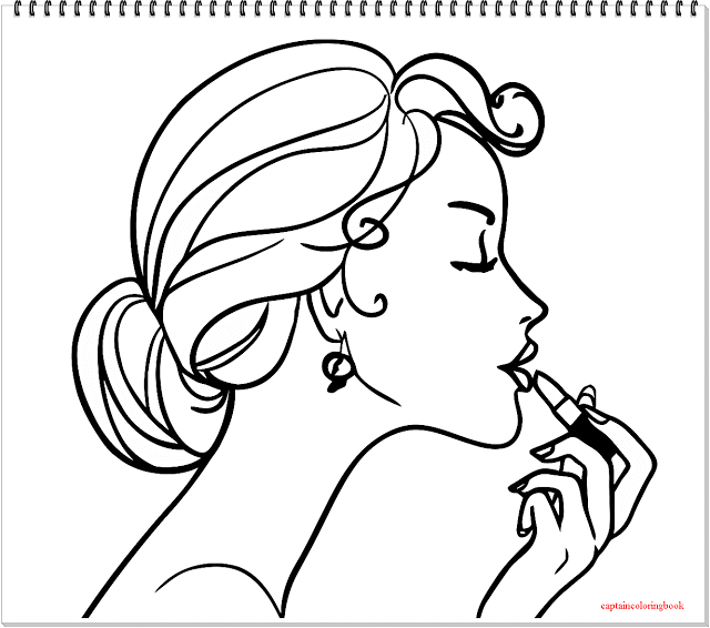 Printable coloring pages how to draw lipstick coloring pages printable coloring pages