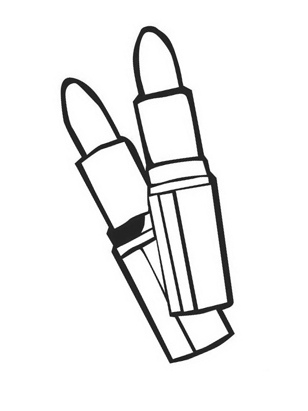 Lipstick coloring page