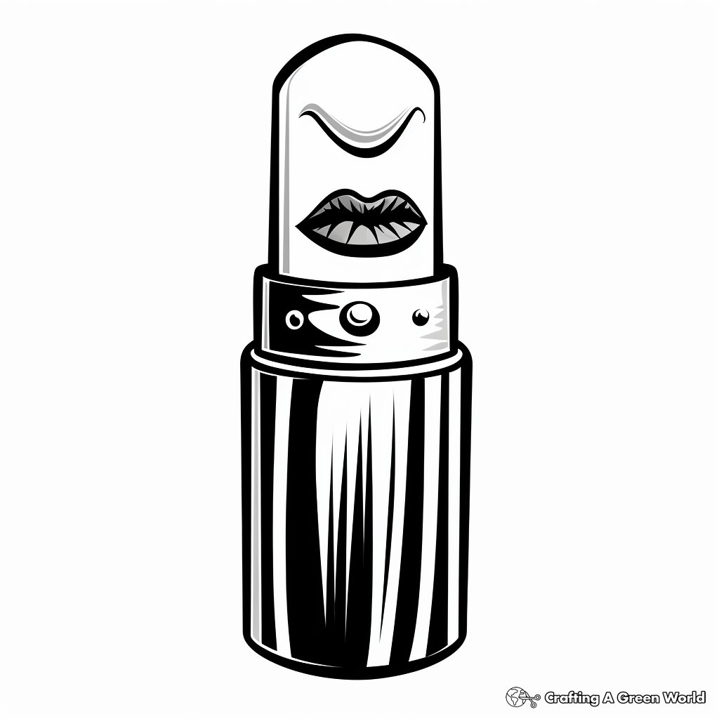 Lipstick coloring pages