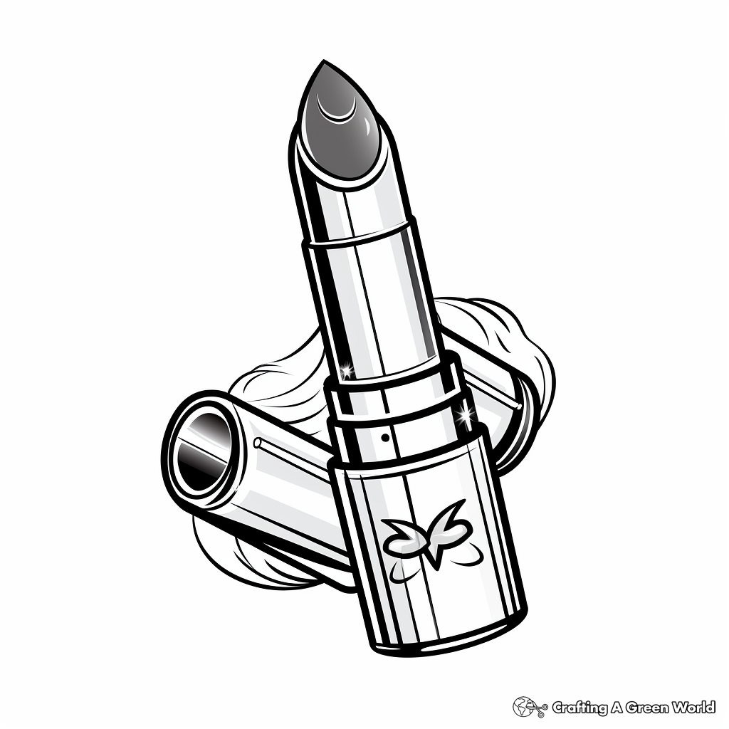 Lipstick coloring pages