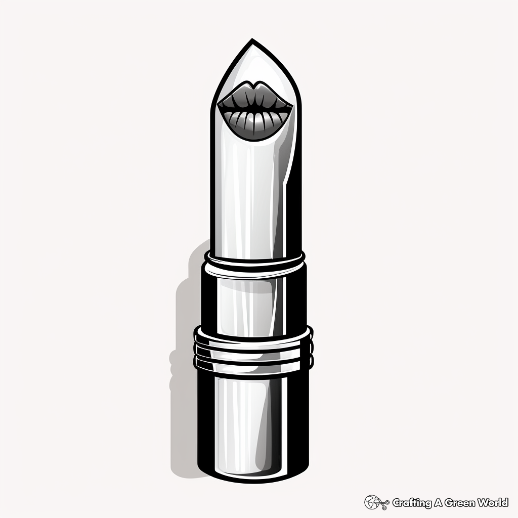 Lipstick coloring pages