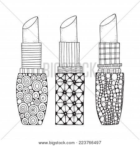 Set lipstick vector photo free trial bigstock