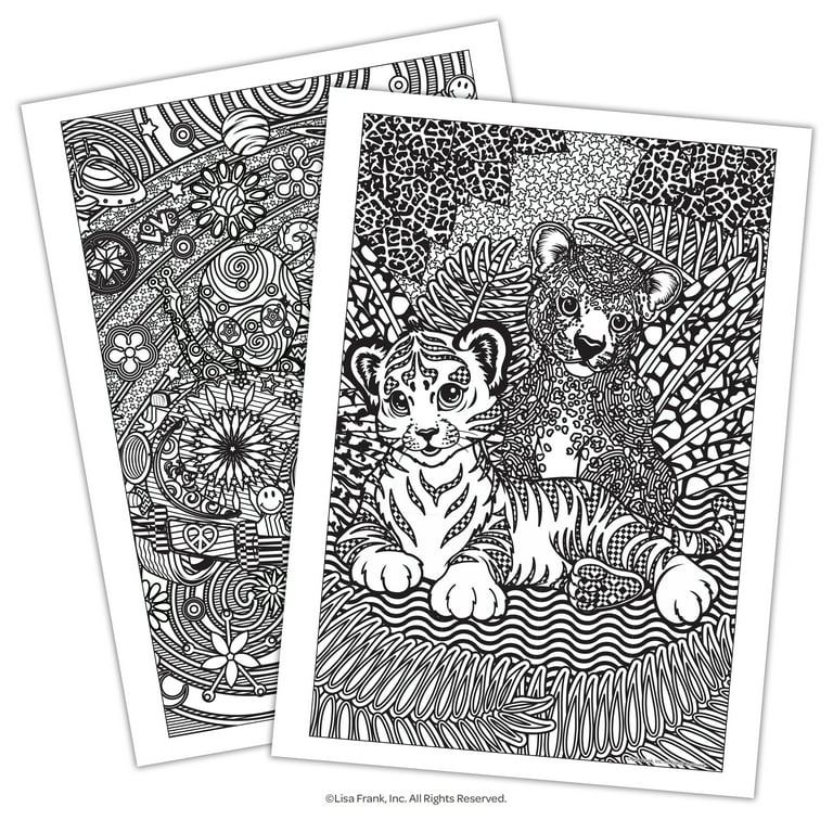 Lisa frank page advanced coloring book paperback