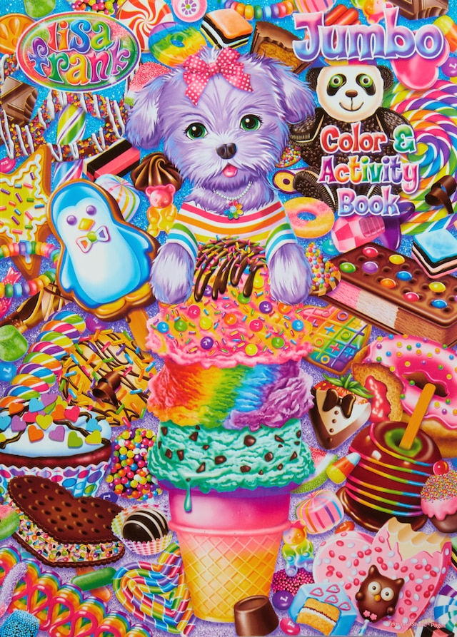 Lisa frank jumbo colouring activity book party city