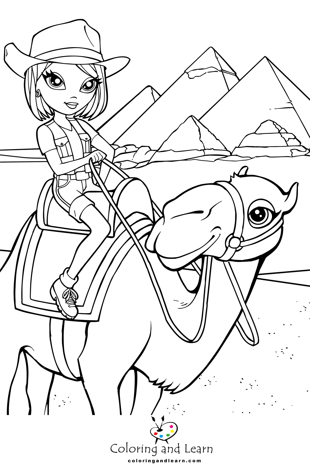 Lisa frank glamor girl coloring pages