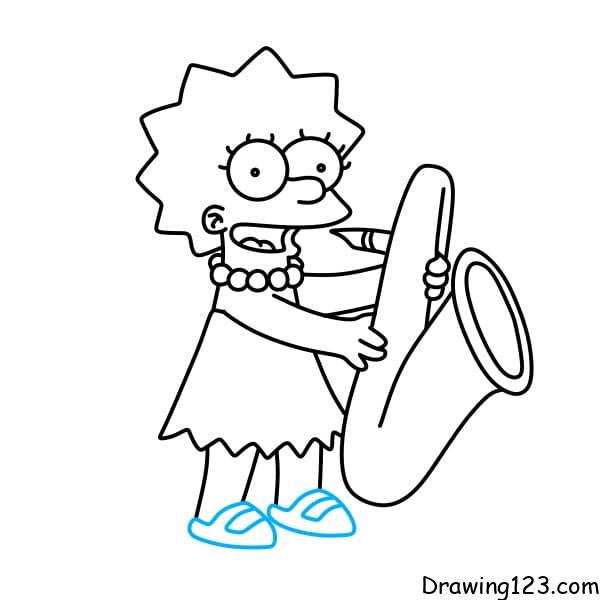 Lisa simpson drawing tutorial