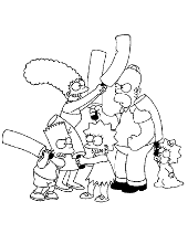 Printable lisa simpson coloring page for free
