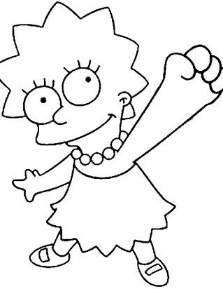 Lisa simpson coloring page desenho dos simpsons lisa simpsons desenho