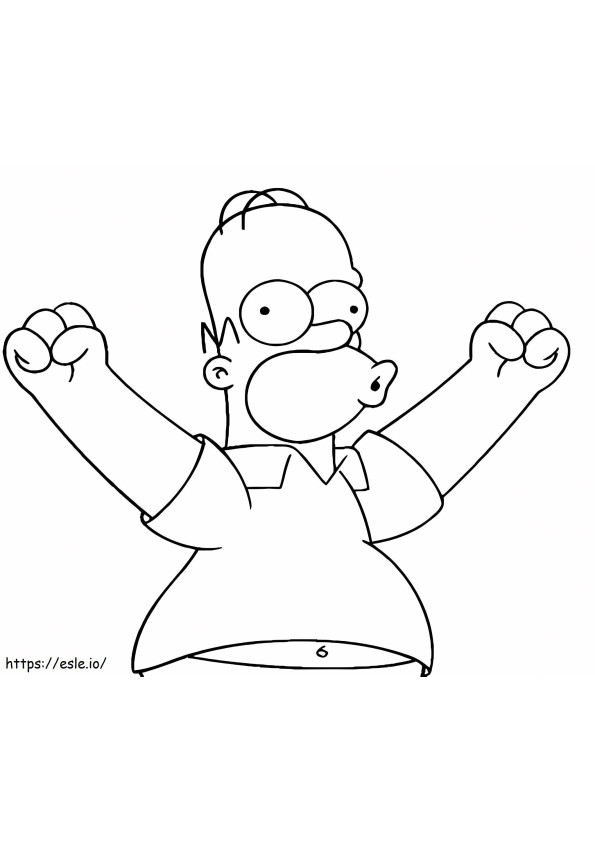 The simpsons coloring pages for kids