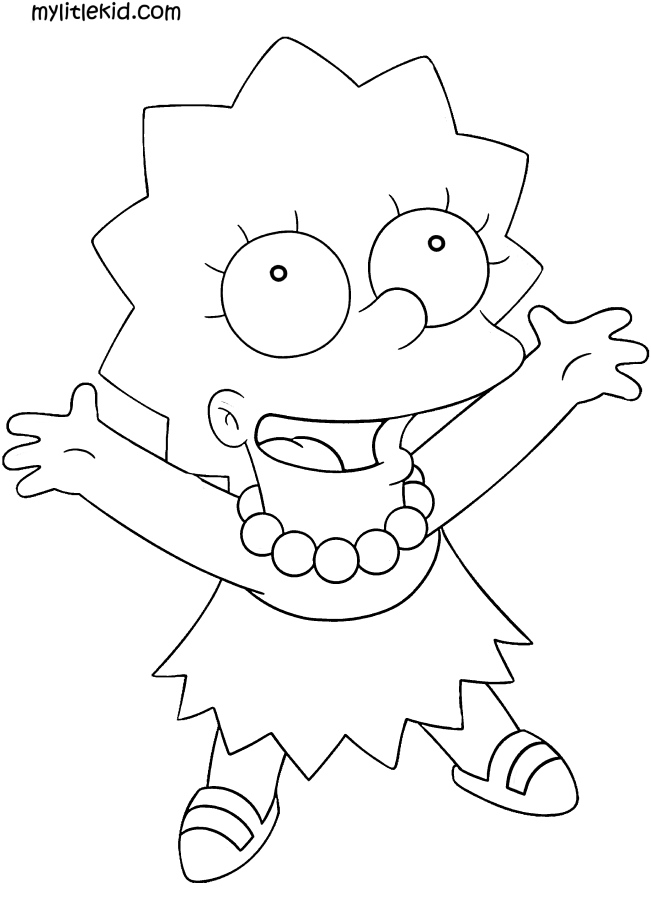 Simpsons coloring pages download or print for free