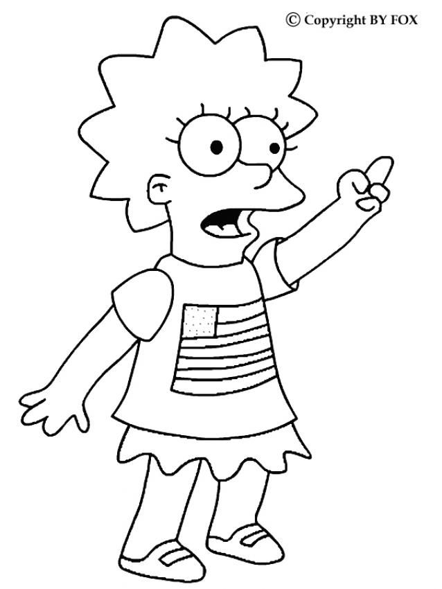 The simpsons coloring pages