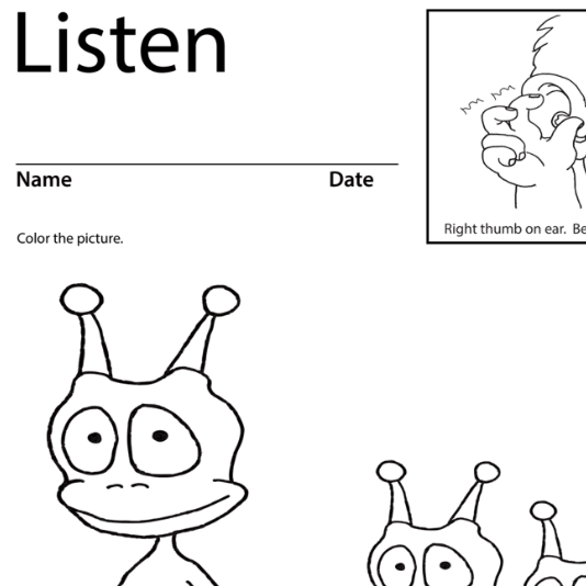 Coloring sheet