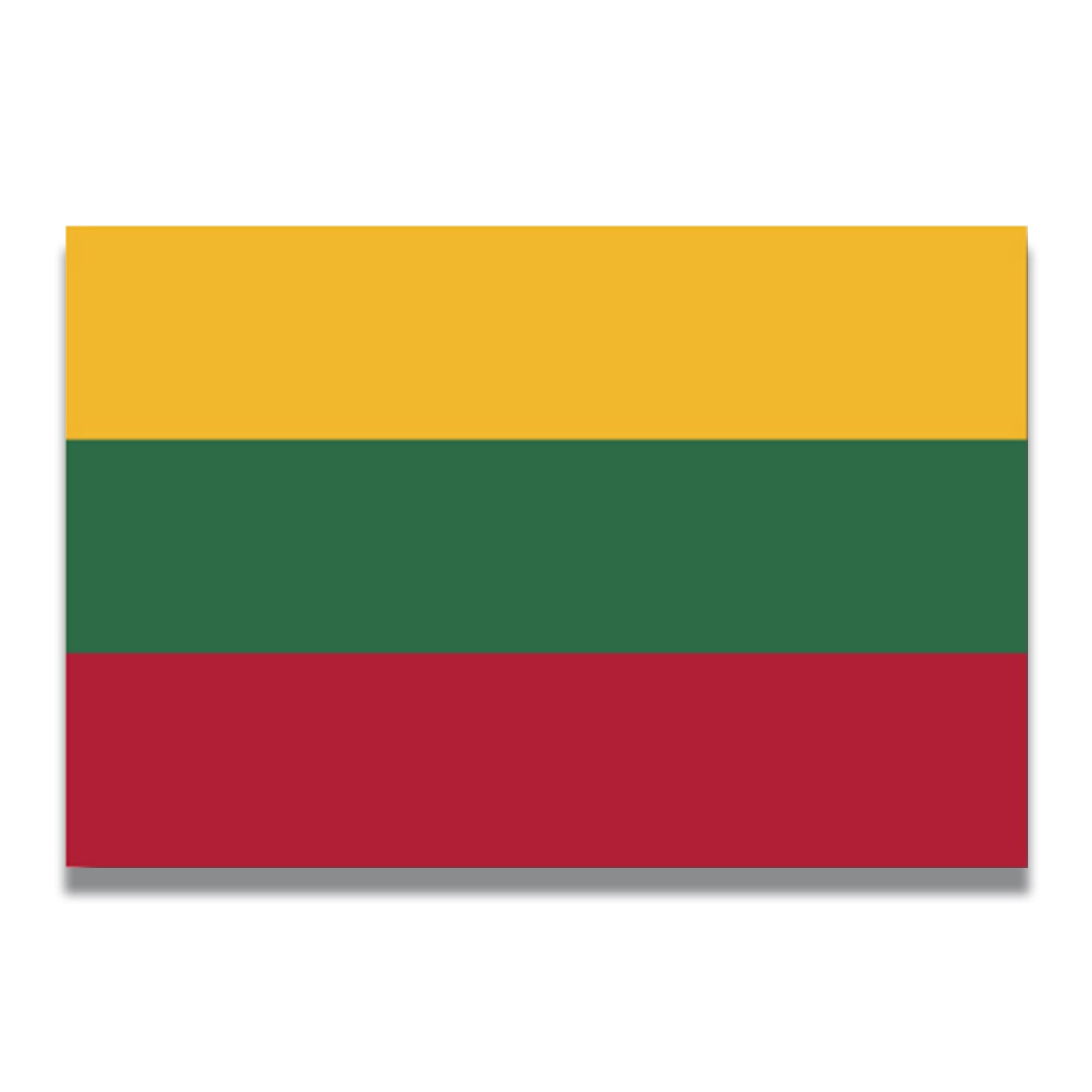 Magnet me up lithuania lithuanian flag car magnet decal x inches heavy duty automotive magnet for car truck suv automotive