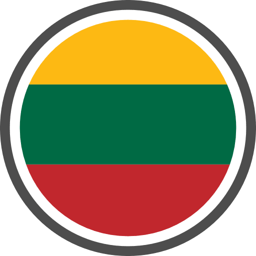 Lithuania flag round circle icon png and svg vector free download