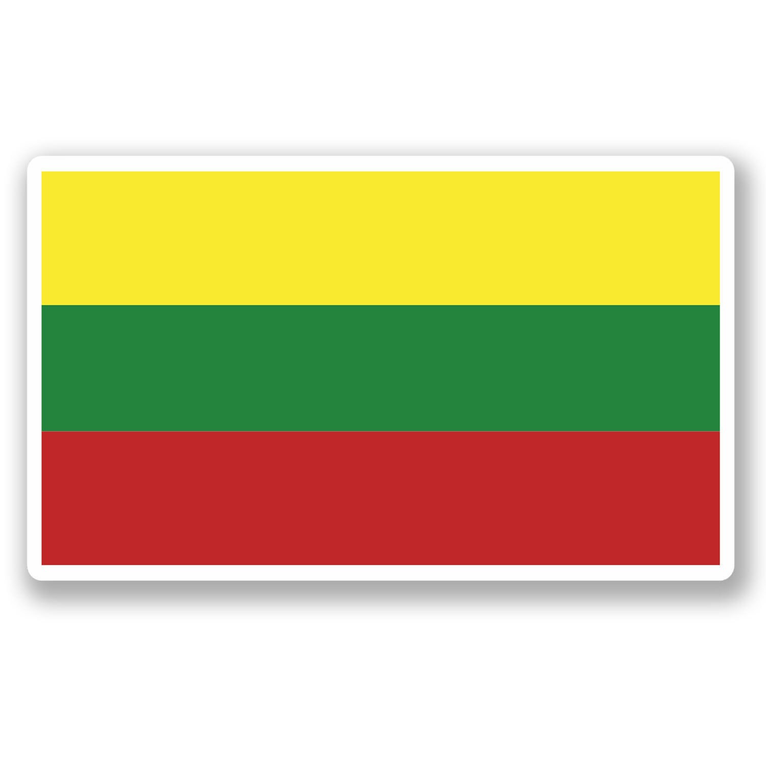 X cm lithuanian flag vinyl stickers lithuania europe travel adventure world location country decal luggage laptop gift sticker