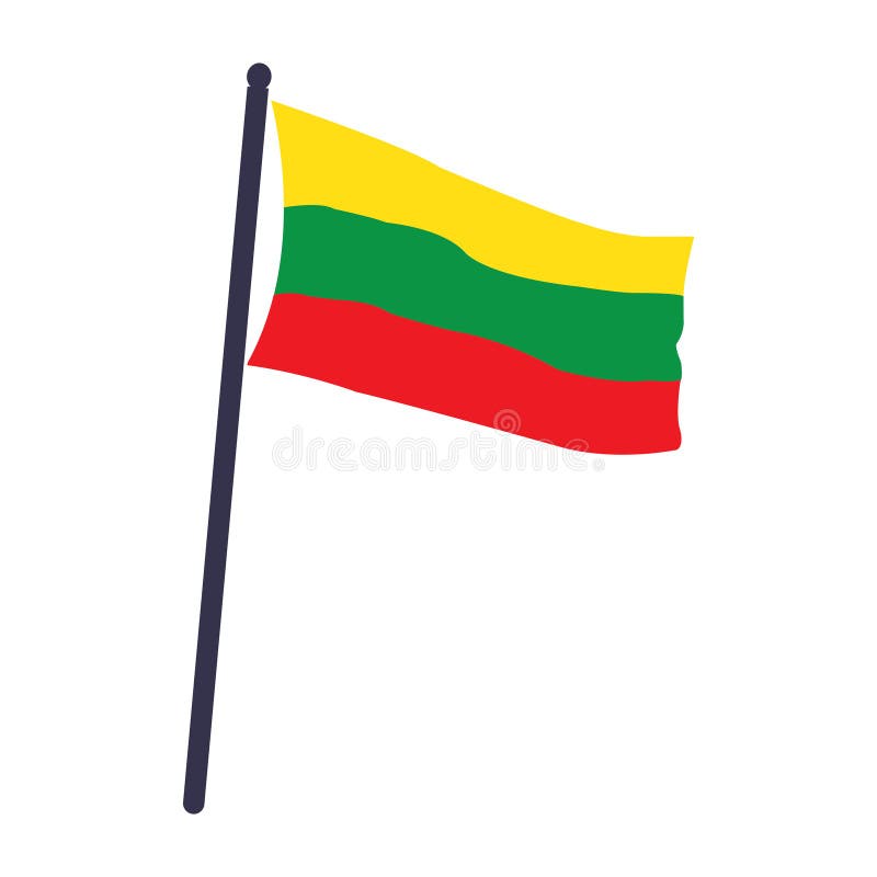 Lithuanian flag stock illustrations â lithuanian flag stock illustrations vectors clipart