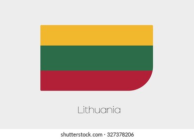 Degree rotated flag lithuania stock vector royalty free