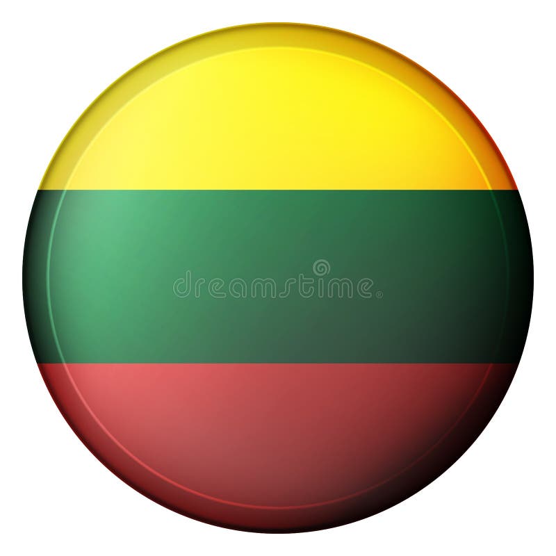 Flag lithuania round stock illustrations â flag lithuania round stock illustrations vectors clipart