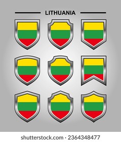 Shield flag lithuania images stock photos d objects vectors