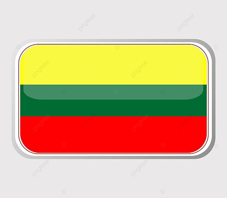 Flag of lithuania in the form vector isolated country european photo isolated country european png and vector with transparent background for free download
