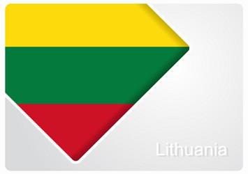 Lithuanian flag vector images over
