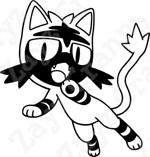 Litten svg file flat