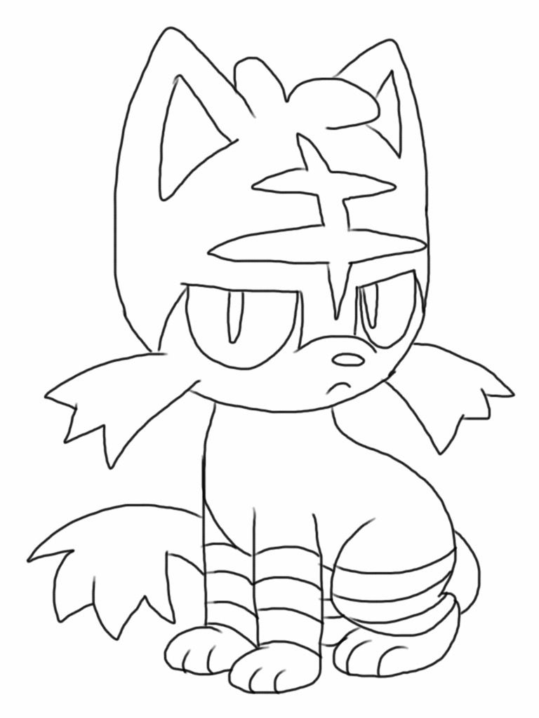 Free litten pokemon coloring page