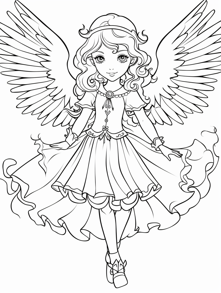 Little angel girl