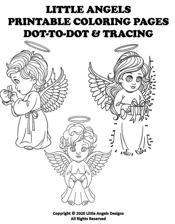 Little angels printable activity pages little angels dot