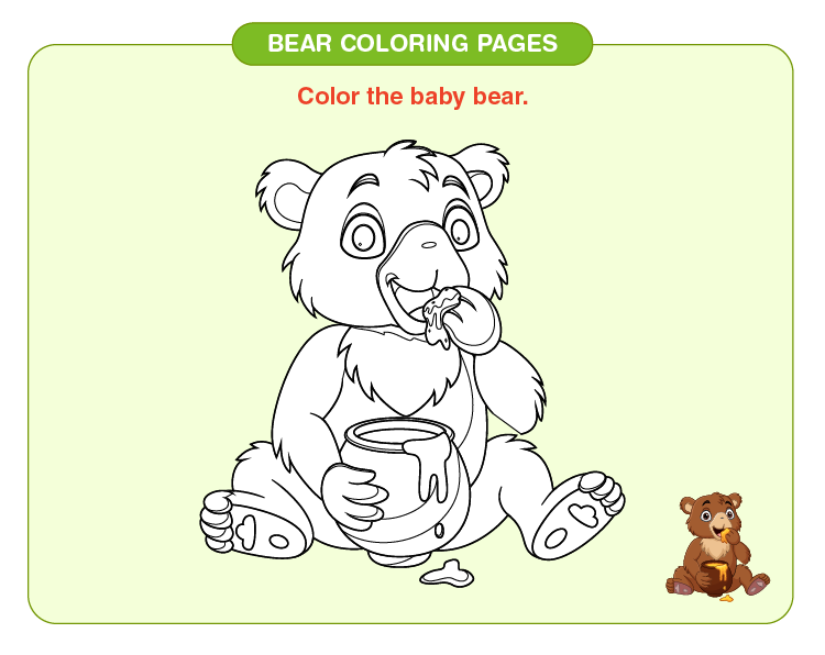 Bear coloring pages download free printables for kids