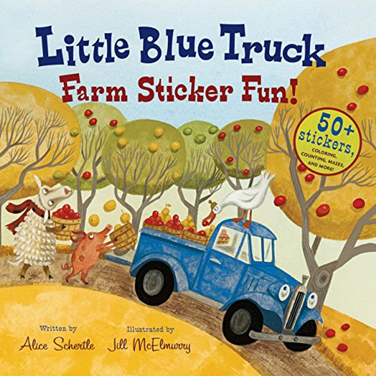 Little blue truck farm sticker fun picture book