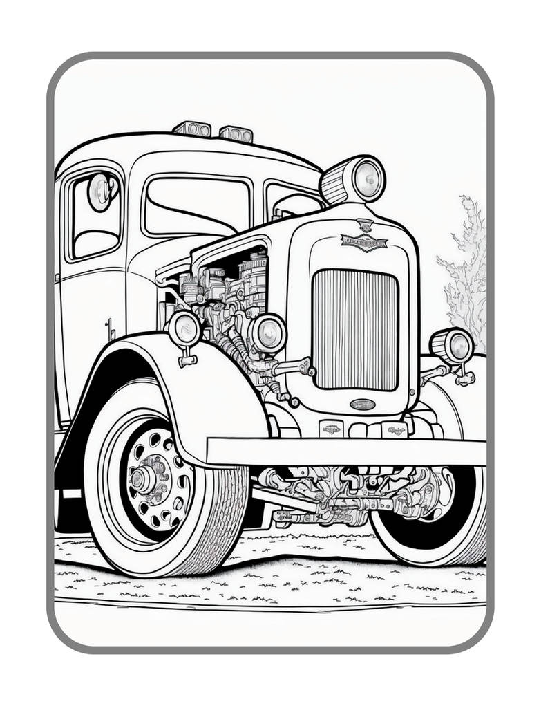 Cars coloring pages in premium quality by coloringbooksart on