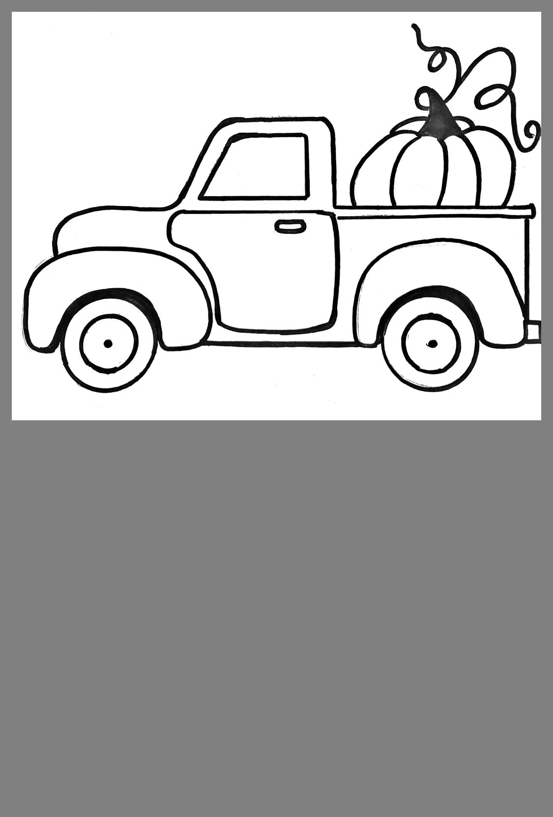 Free little blue truck printables