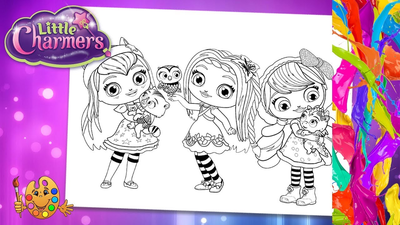 Coloring little charmers hazel posie lavender coloring pages coloring book