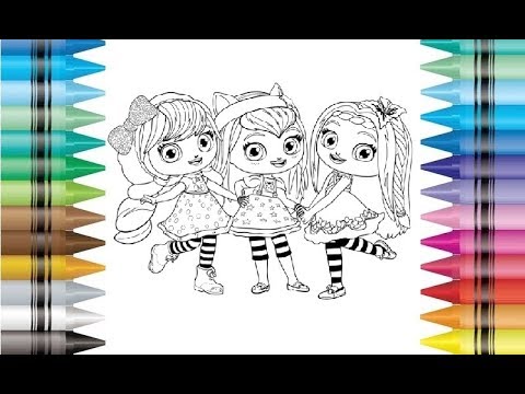 Little charers hazel charing lavender posie coloring pages drawing for kids and children