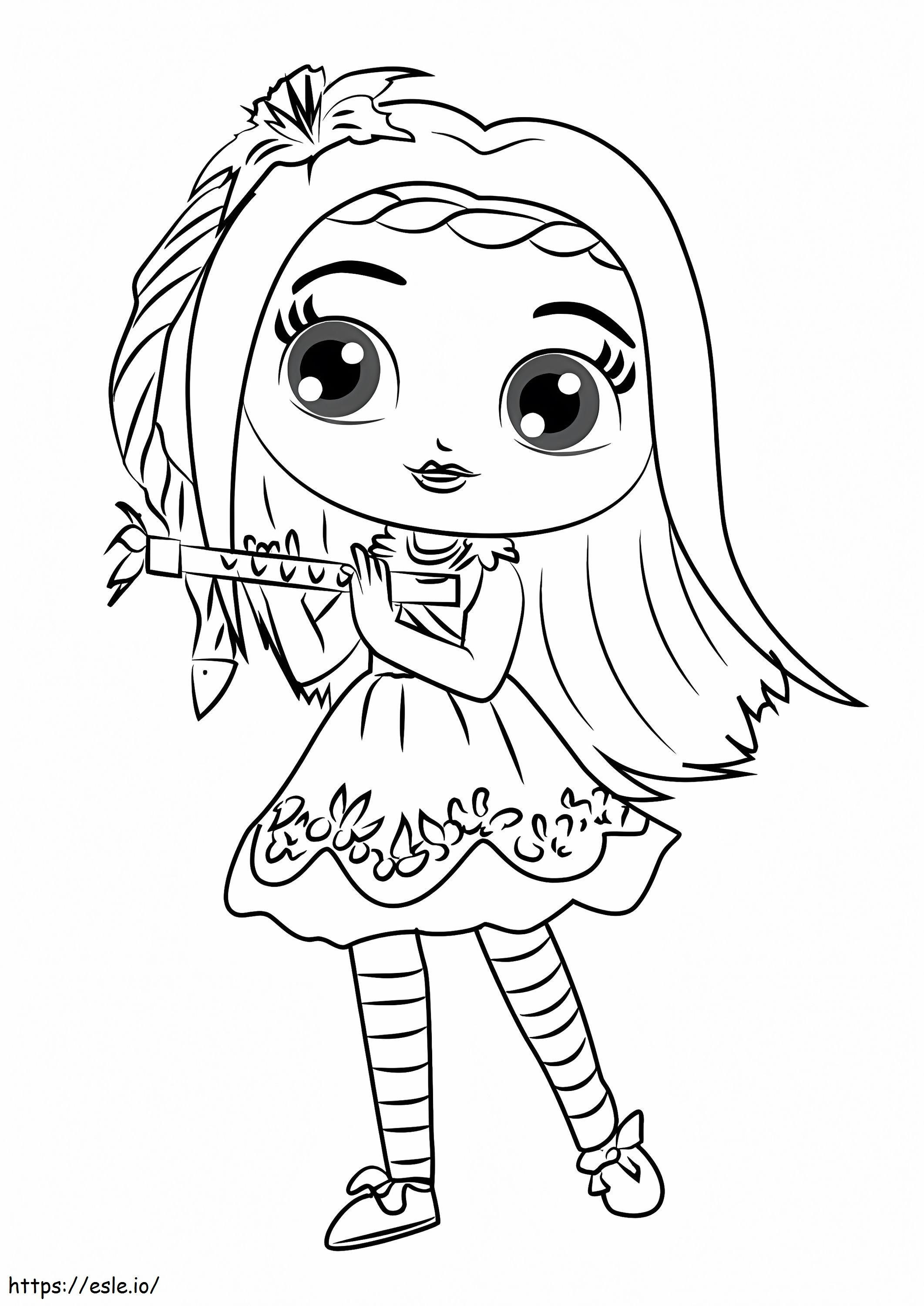 Posie little charmers coloring page