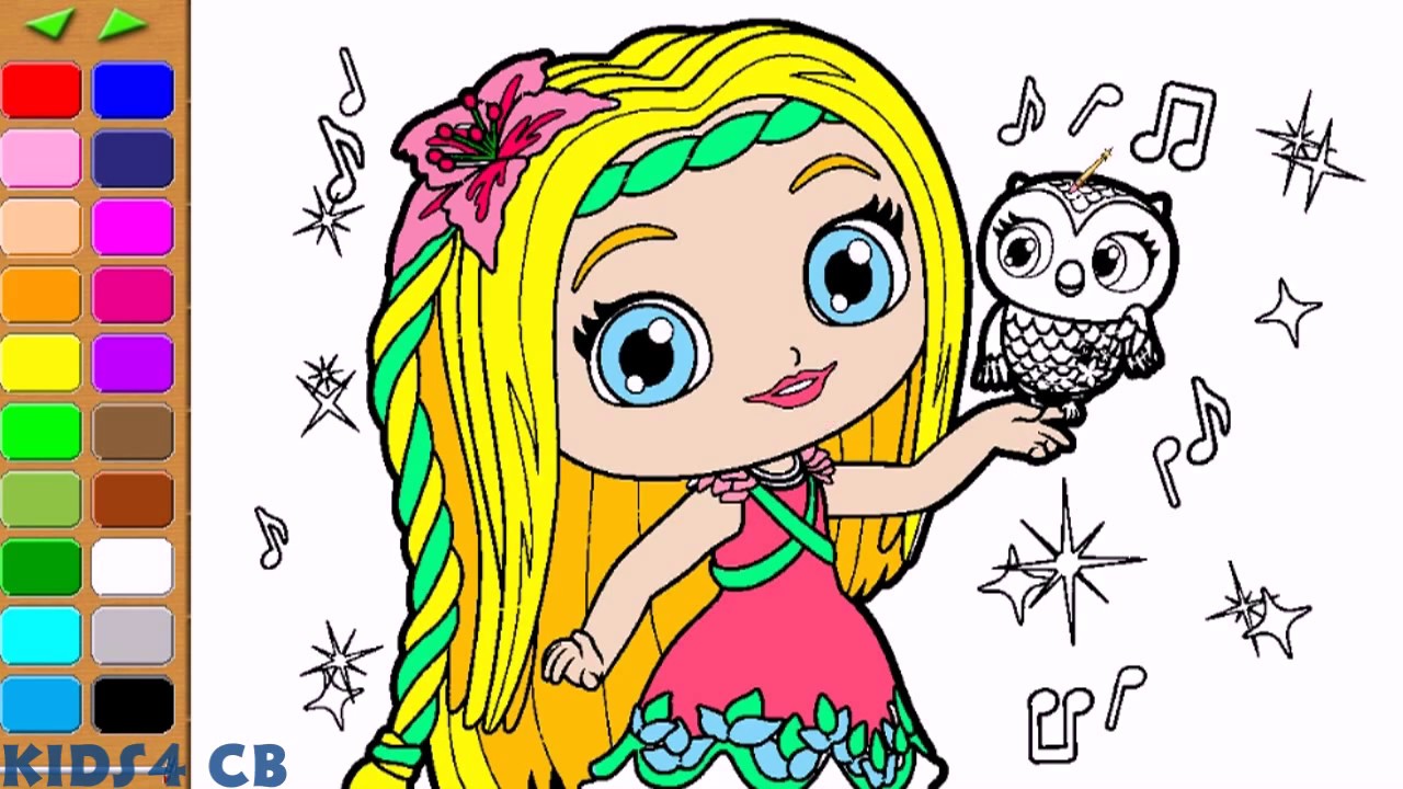 Little charmers posie and treble coloring page for kids