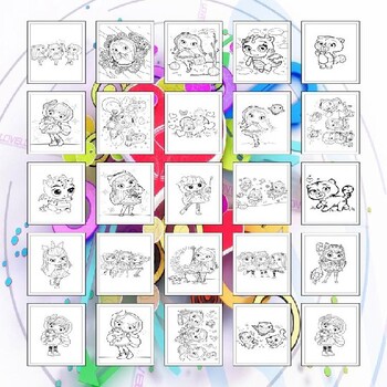 Printable little charmers coloring sheets creative fun for preschoolers