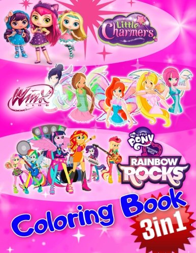 Buy coloring book in winx club my little pony rainbow girls little charmers online at uador