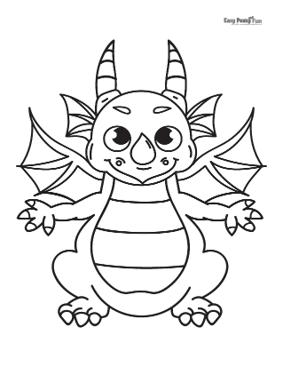 Dragon coloring pages