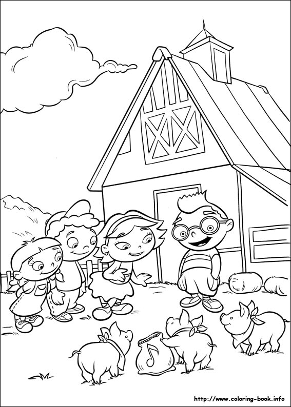 Little einsteins at the farm coloring page by youtubeguytheartist on