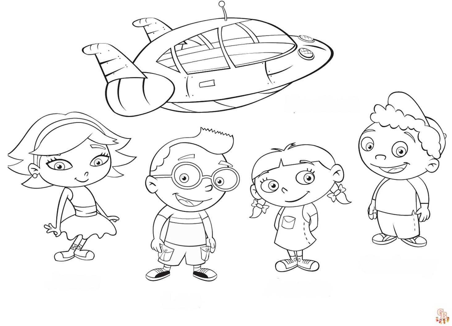 Printable little einsteins coloring pages free for kids and adults