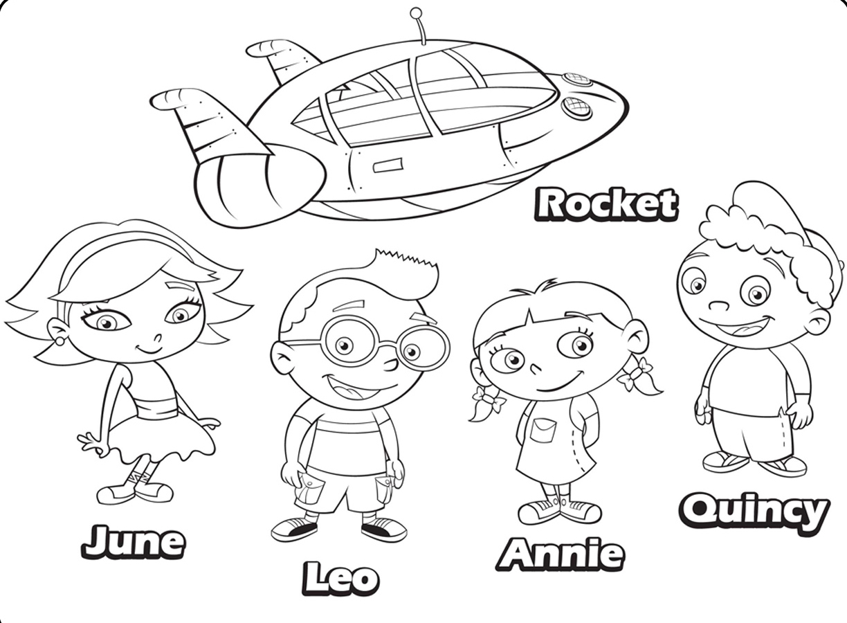 Coloring pages little einsteins coloring pages characters