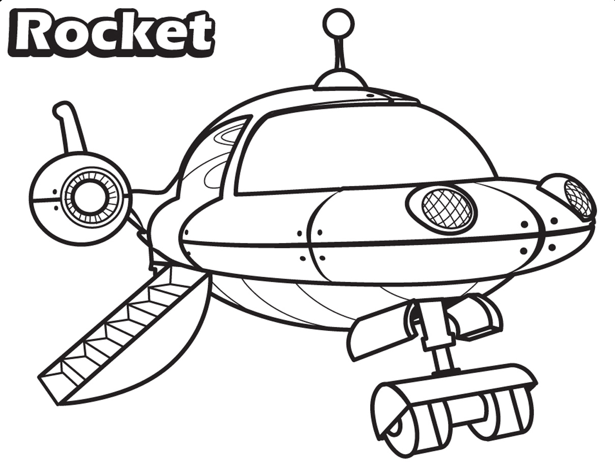 Coloring pages little einsteins coloring pages rocket landing