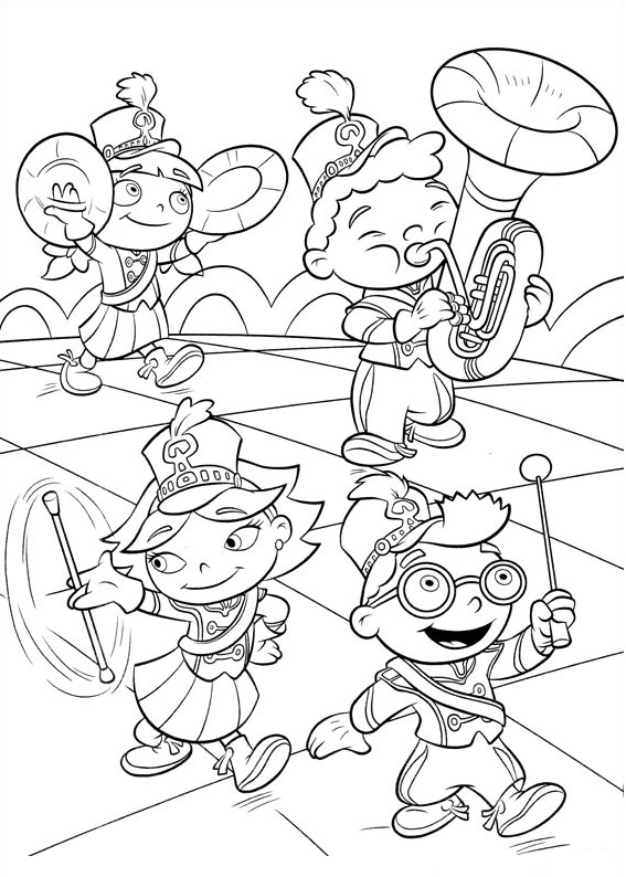Coloring pages little einsteins coloring pages