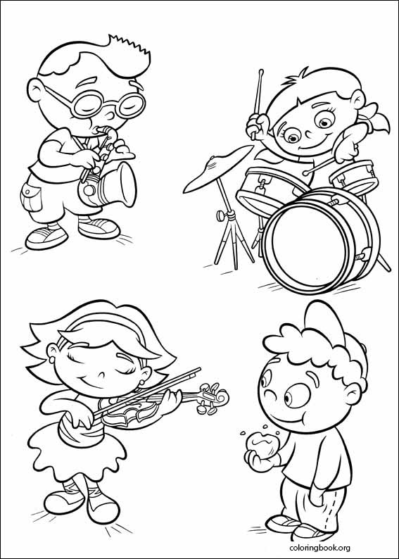 Little einsteins coloring page